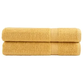 Premium-Handtücher, 2 Stück, 100% Baumwolle, gelb, 100x200 cm, 600 g/m². von , Handtücher - Ref: Foro24-137293, Preis: 53,46 ...
