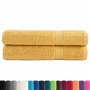 Premium-Handtücher, 2 Stück, 100% Baumwolle, gelb, 100x200 cm, 600 g/m². von , Handtücher - Ref: Foro24-137293, Preis: 56,47 ...