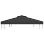 Gazebo awning 2 levels 310 g/m² 4x3 m black by vidaXL, Covers for tents and gazebos - Ref: Foro24-312075, Price: 73,89 €, Dis...