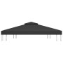 Toldo de cenador 2 niveles 310 g/m² 4x3 m negro de vidaXL, Cubiertas para carpas y cenadores - Ref: Foro24-312075, Precio: 79...