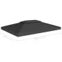 Gazebo awning 2 levels 310 g/m² 4x3 m black by vidaXL, Covers for tents and gazebos - Ref: Foro24-312075, Price: 73,89 €, Dis...