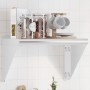 Estante de pared de acero inoxidable plateado 50x30x31 cm de , Estantes y estanterías - Ref: Foro24-30277, Precio: 51,64 €, D...