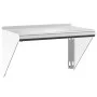 Estante de pared de acero inoxidable plateado 50x30x31 cm de , Estantes y estanterías - Ref: Foro24-30277, Precio: 61,13 €, D...