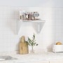 Edelstahl-Wandregal in Silber, 50x30x31 cm. von , Regale und Regale - Ref: Foro24-30277, Preis: 62,68 €, Rabatt: %