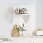 Estante de pared de acero inoxidable plateado 50x30x31 cm de , Estantes y estanterías - Ref: Foro24-30277, Precio: 61,13 €, D...