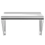 Estante de pared de acero inoxidable plateado 50x30x31 cm de , Estantes y estanterías - Ref: Foro24-30277, Precio: 61,13 €, D...