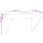 Edelstahl-Wandregal in Silber, 50x30x31 cm. von , Regale und Regale - Ref: Foro24-30277, Preis: 62,68 €, Rabatt: %
