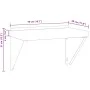 Estante de pared de acero inoxidable plateado 50x30x31 cm de , Estantes y estanterías - Ref: Foro24-30277, Precio: 61,13 €, D...