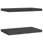 Wandregale 2 Stück Edelstahl schwarz 50x30x3 cm von , Regale und Regale - Ref: Foro24-30294, Preis: 42,50 €, Rabatt: %