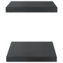 Wandregale 2 Stück Edelstahl schwarz 50x30x3 cm von , Regale und Regale - Ref: Foro24-30294, Preis: 42,50 €, Rabatt: %