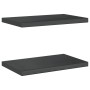 Wandregale 2 Stück Edelstahl schwarz 50x30x3 cm von , Regale und Regale - Ref: Foro24-30294, Preis: 42,50 €, Rabatt: %