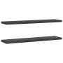 Wandregale 2 Stück Edelstahl schwarz 100x23,5x3 cm von , Regale und Regale - Ref: Foro24-30289, Preis: 46,86 €, Rabatt: %