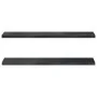 Wandregale 2 Stück Edelstahl schwarz 100x23,5x3 cm von , Regale und Regale - Ref: Foro24-30289, Preis: 46,11 €, Rabatt: %