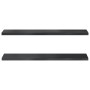 Wandregale 2 Stück Edelstahl schwarz 100x23,5x3 cm von , Regale und Regale - Ref: Foro24-30289, Preis: 46,86 €, Rabatt: %