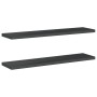 Wandregale 2 Stück Edelstahl schwarz 100x23,5x3 cm von , Regale und Regale - Ref: Foro24-30289, Preis: 46,86 €, Rabatt: %