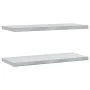 Estantes de pared 2 uds acero inoxidable plateado 75x30x3 cm de , Estantes y estanterías - Ref: Foro24-30282, Precio: 53,35 €...
