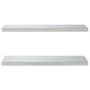 Estantes de pared 2 uds acero inoxidable plateado 75x30x3 cm de , Estantes y estanterías - Ref: Foro24-30282, Precio: 53,35 €...