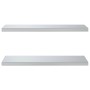 Wandregale 2 Stück Edelstahl silber 75x30x3 cm von , Regale und Regale - Ref: Foro24-30282, Preis: 61,53 €, Rabatt: %