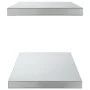 Estantes de pared 2 uds acero inoxidable plateado 75x30x3 cm de , Estantes y estanterías - Ref: Foro24-30282, Precio: 53,35 €...