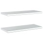 Wandregale 2 Stück Edelstahl silber 75x30x3 cm von , Regale und Regale - Ref: Foro24-30282, Preis: 61,53 €, Rabatt: %