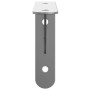 Soportes de estante 4 uds acero inoxidable plata 15x2,5x11,5 cm