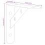Regalträger 4 Stück Edelstahl Silber 15x2,5x11,5 cm von , Regale und Regale - Ref: Foro24-30296, Preis: 17,22 €, Rabatt: %