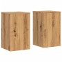 Soportes de plantas 2 uds madera roble artisian 30x30x50 cm de , Soportes para macetas - Ref: Foro24-852923, Precio: 47,58 €,...