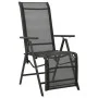 Silla de jardín reclinables 2 uds textileno aluminio negro de vidaXL, Sillas de jardín - Ref: Foro24-312195, Precio: 174,63 €...