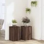 Soportes de plantas 2 uds madera marrón roble 30x30x50 cm de , Soportes para macetas - Ref: Foro24-852921, Precio: 51,61 €, D...