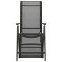 Silla de jardín reclinables 2 uds textileno aluminio negro de vidaXL, Sillas de jardín - Ref: Foro24-312195, Precio: 174,63 €...