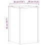 Soportes de plantas 2 uds madera marrón roble 30x30x50 cm de , Soportes para macetas - Ref: Foro24-852921, Precio: 51,61 €, D...