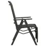 Silla de jardín reclinables 2 uds textileno aluminio negro de vidaXL, Sillas de jardín - Ref: Foro24-312195, Precio: 174,63 €...