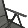 Liegender Gartenstuhl, 2 Stück, aus schwarzem Textilene-Aluminium von vidaXL, Gartenstühle - Ref: Foro24-312195, Preis: 183,8...