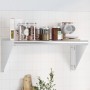 Edelstahl-Wandregal in Silber 75x30x31 cm von , Regale und Regale - Ref: Foro24-30275, Preis: 54,89 €, Rabatt: %