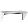 Edelstahl-Wandregal in Silber 75x30x31 cm von , Regale und Regale - Ref: Foro24-30275, Preis: 54,89 €, Rabatt: %