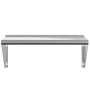 Edelstahl-Wandregal in Silber 75x30x31 cm von , Regale und Regale - Ref: Foro24-30275, Preis: 54,89 €, Rabatt: %
