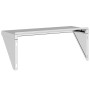 Edelstahl-Wandregal in Silber 75x30x31 cm von , Regale und Regale - Ref: Foro24-30275, Preis: 54,89 €, Rabatt: %