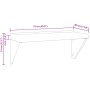 Edelstahl-Wandregal in Silber 75x30x31 cm von , Regale und Regale - Ref: Foro24-30275, Preis: 54,89 €, Rabatt: %