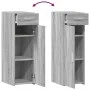Engineered wood sideboard in Sonoma grey, 30x42.5x93 cm by , Sideboards - Ref: Foro24-846276, Price: 69,31 €, Discount: %