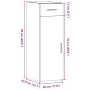 Ingenieurholz-Sideboard in Sonoma-Grau 30x42,5x93 cm von , Sideboards - Ref: Foro24-846276, Preis: 69,31 €, Rabatt: %