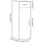Engineered wood sideboard in concrete grey, 30x42.5x93 cm by , Sideboards - Ref: Foro24-846274, Price: 65,95 €, Discount: %