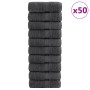 Guest towels 50 units 100% cotton anthracite 30x50 cm 600gsm by , Towels - Ref: Foro24-137155, Price: 101,88 €, Discount: %