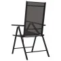 Klappbare Gartenstühle 6 Einheiten aus schwarzem Textilene von vidaXL, Gartenstühle - Ref: Foro24-312179, Preis: 294,79 €, Ra...