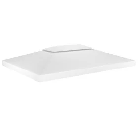Gazebo awning 2 levels 310 g/m² 4x3 m white by vidaXL, Covers for tents and gazebos - Ref: Foro24-312077, Price: 88,57 €, Dis...