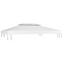 Pavillon-Markise 2 Ebenen 310 g/m² 4x3 m weiß von vidaXL, Abdeckungen für Zelte und Pavillons - Ref: Foro24-312077, Preis: 90...