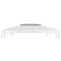 Gazebo awning 2 levels 310 g/m² 4x3 m white by vidaXL, Covers for tents and gazebos - Ref: Foro24-312077, Price: 88,57 €, Dis...