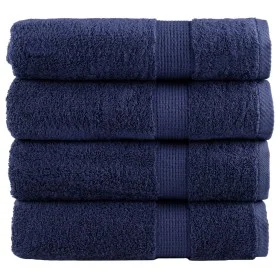 Toallas de baño 4 uds 100% algodón azul marino 100x150cm 600gsm de , Toallas - Ref: Foro24-137264, Precio: 79,07 €, Descuento: %