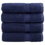 Toallas de baño 4 uds 100% algodón azul marino 100x150cm 600gsm de , Toallas - Ref: Foro24-137264, Precio: 83,85 €, Descuento: %