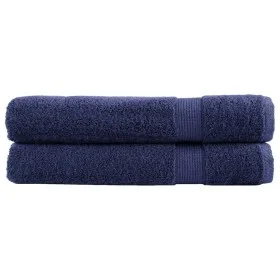 Saunatücher 2 Stück 100% Baumwolle Marineblau 80x200cm 600gsm von , Handtücher - Ref: Foro24-137266, Preis: 46,32 €, Rabatt: %