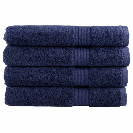Toallas premium 4 uds 100% algodón azul marino 100x200cm 600gsm de , Toallas - Ref: Foro24-137270, Precio: 93,92 €, Descuento: %
